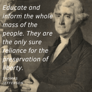 Thomas Jefferson, famous quote