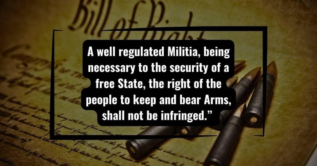 2nd Amendment as quoted from the Constitution.